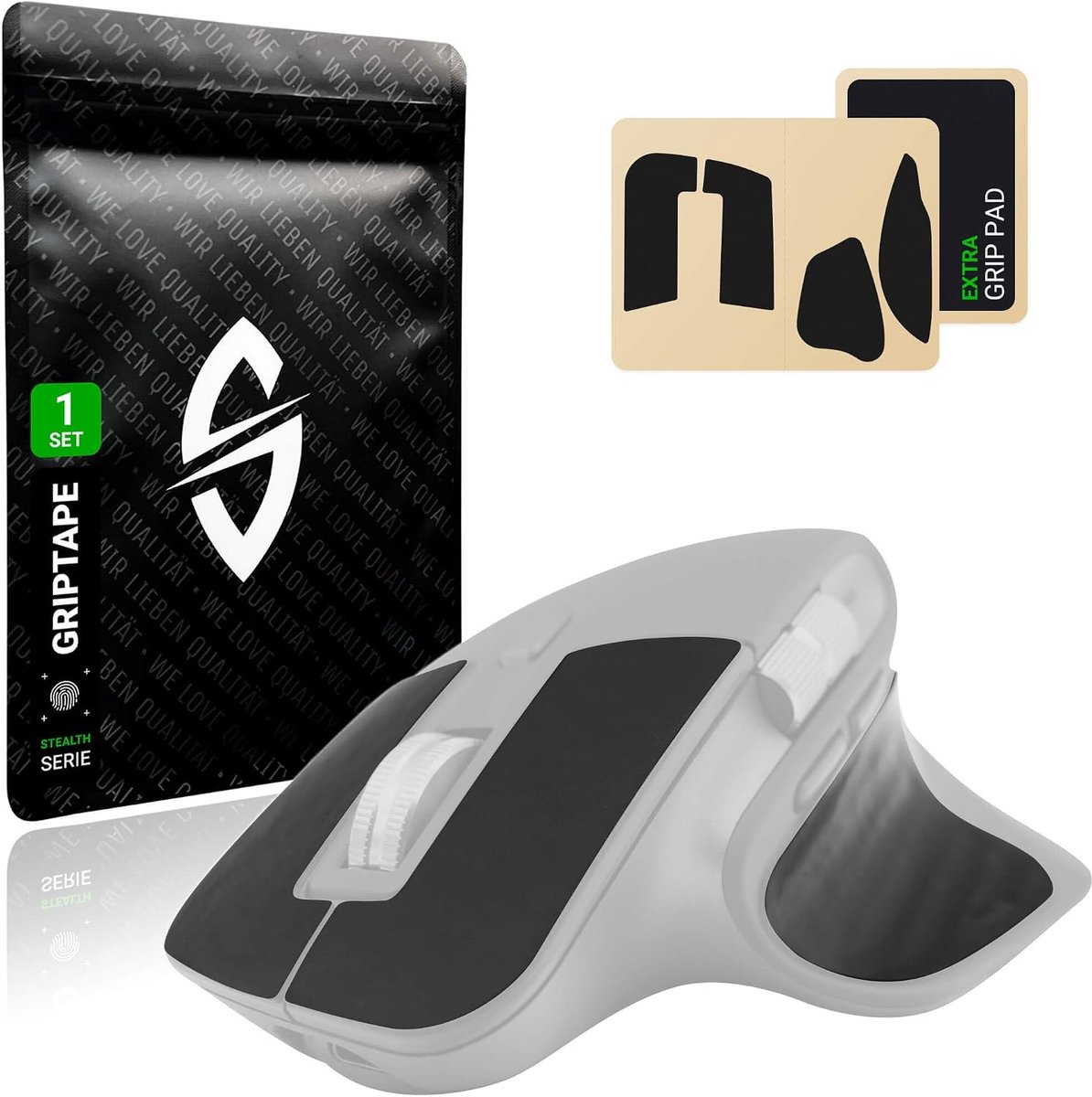 Muismat Grip Tape - compatibel met Logitech MX Master 3s - ultra-dun en niet-slip - verbeterde controle voor gamers - SnelShoppen