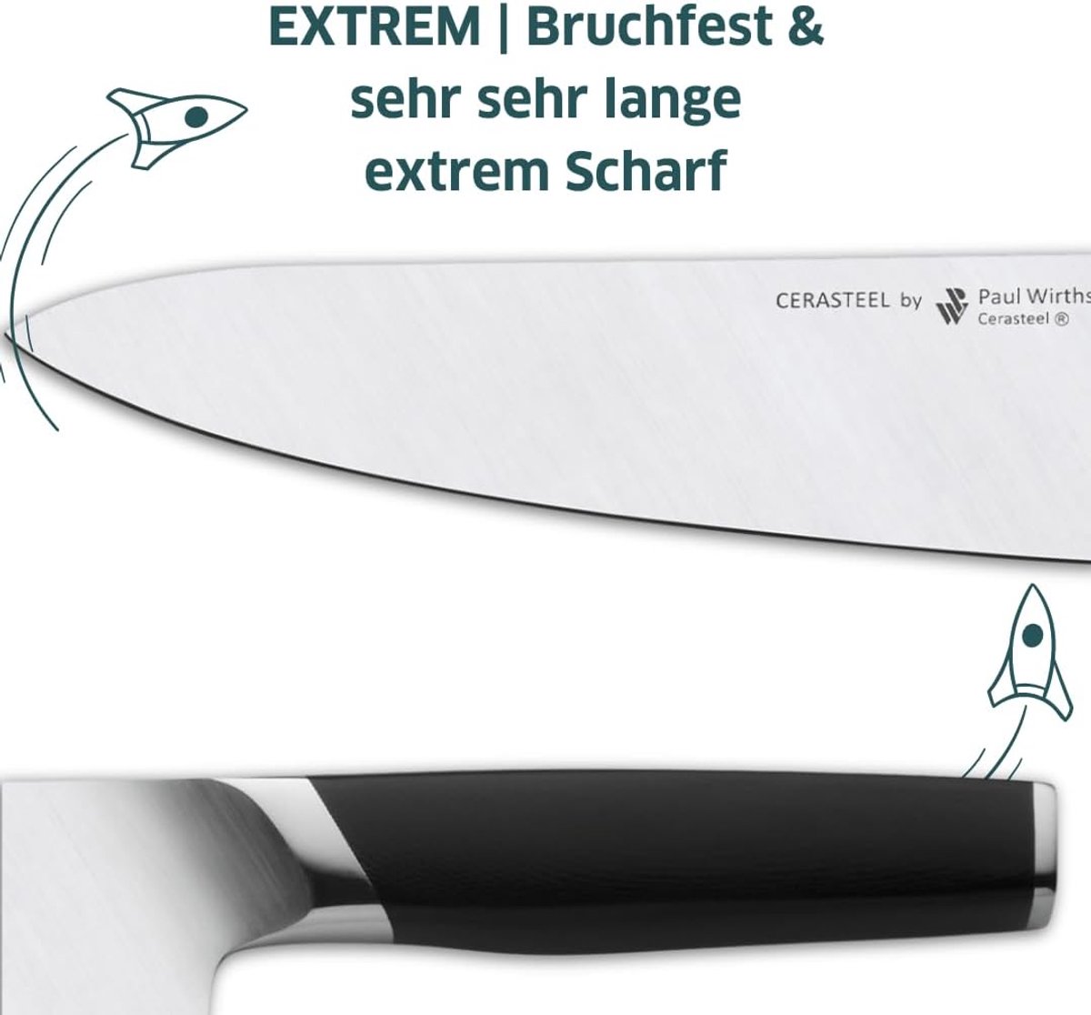 Groentenmes 9 cm - Cerasteel keramisch en roestvrij staal - Ergonomisch handvat - Ultieme scherpte voor precisie - SnelShoppen
