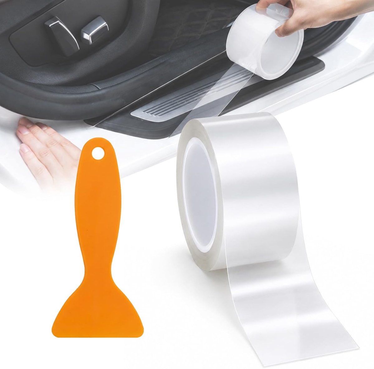 Lakbeschermingsfolie 5cm x 10m - nanogel-materiaal - kras- en slijtvast - ideaal voor auto en fiets - SnelShoppen