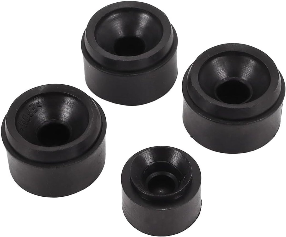 4 stuks rubberen doorvoertules voor motorkapbevestiging, 07C103226B en 06J103226A, vervanging voor Audi A4 2001-2012, A6 2005-2016, Q5, VW, Skoda Karoq en Seat