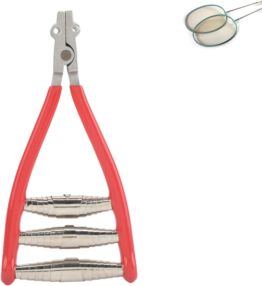 Starterklem voor tennis, brede kop, 3 veerstarter, snaarklem voor badmintonrackets, nauwkeurige klemtang voor professioneel racketbespannen