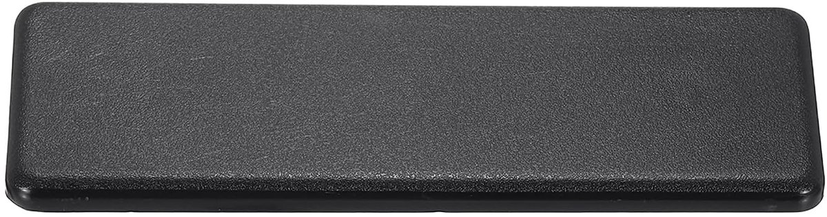 Standaard kunststof rechthoekige aluminium extrusie-eindkap zwart 40x120mm 6stuks
