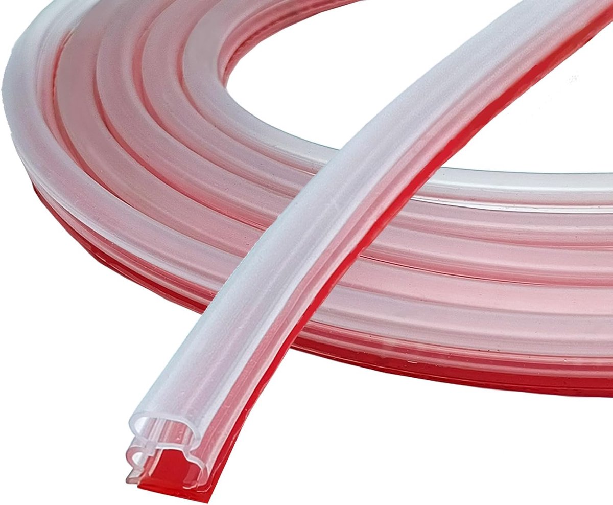 deurafdichting, afdichtingstape, zelfklevend, 10 mm (b) x 10 mm (d) / 6 m (l) afdichtingstape, voor deurafdichting, raam, anti-botsing, geluidsdichting, waterdichte rubberen afdichtstrip