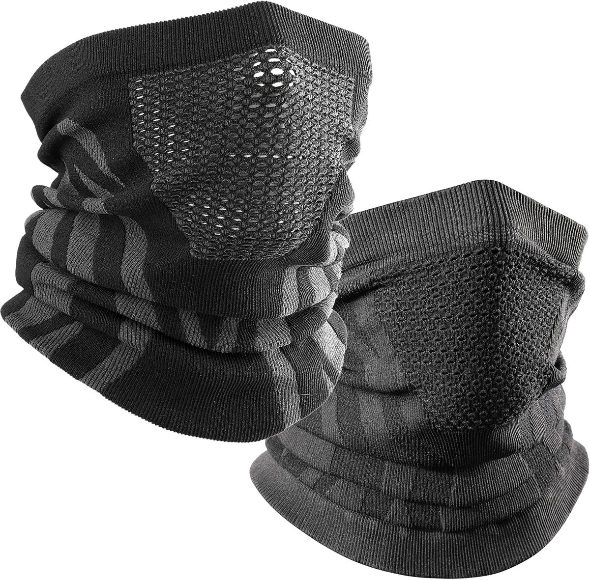 Slangsjaal, winterhalswarmer, warm, winddicht, skimasker, colsjaal, bivakmuts voor hardlopen, wielrennen, heren, dames, motorfiets, fiets