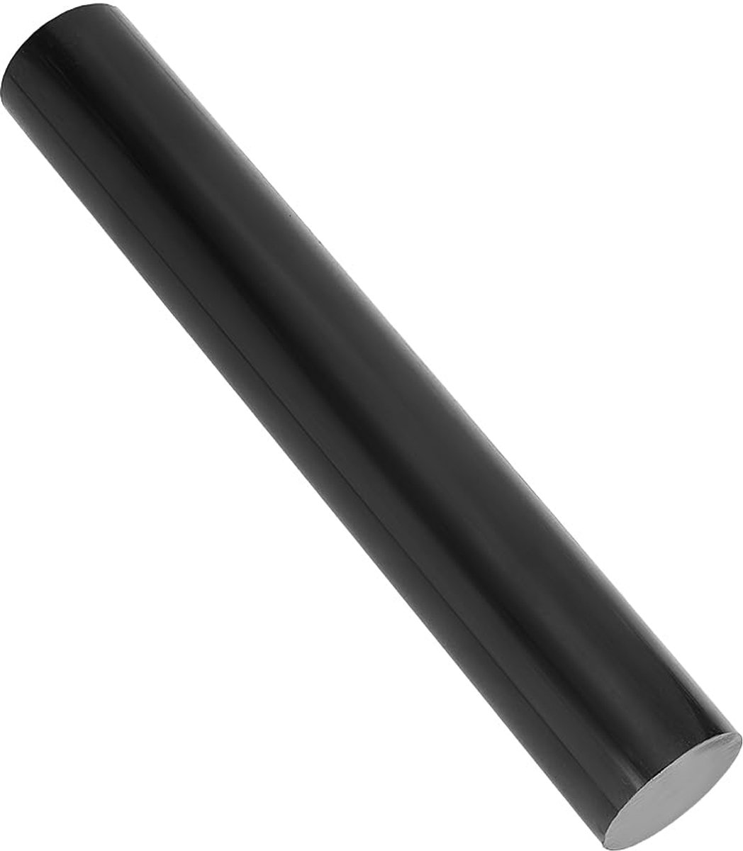 3 stuks HDPE-staven, 33 x 5 cm, ronde kunststof staven, pluggen, steuncomponenten voor onderdelenproductie, mechanische bewerking, modelbouw en decoratie, zwart