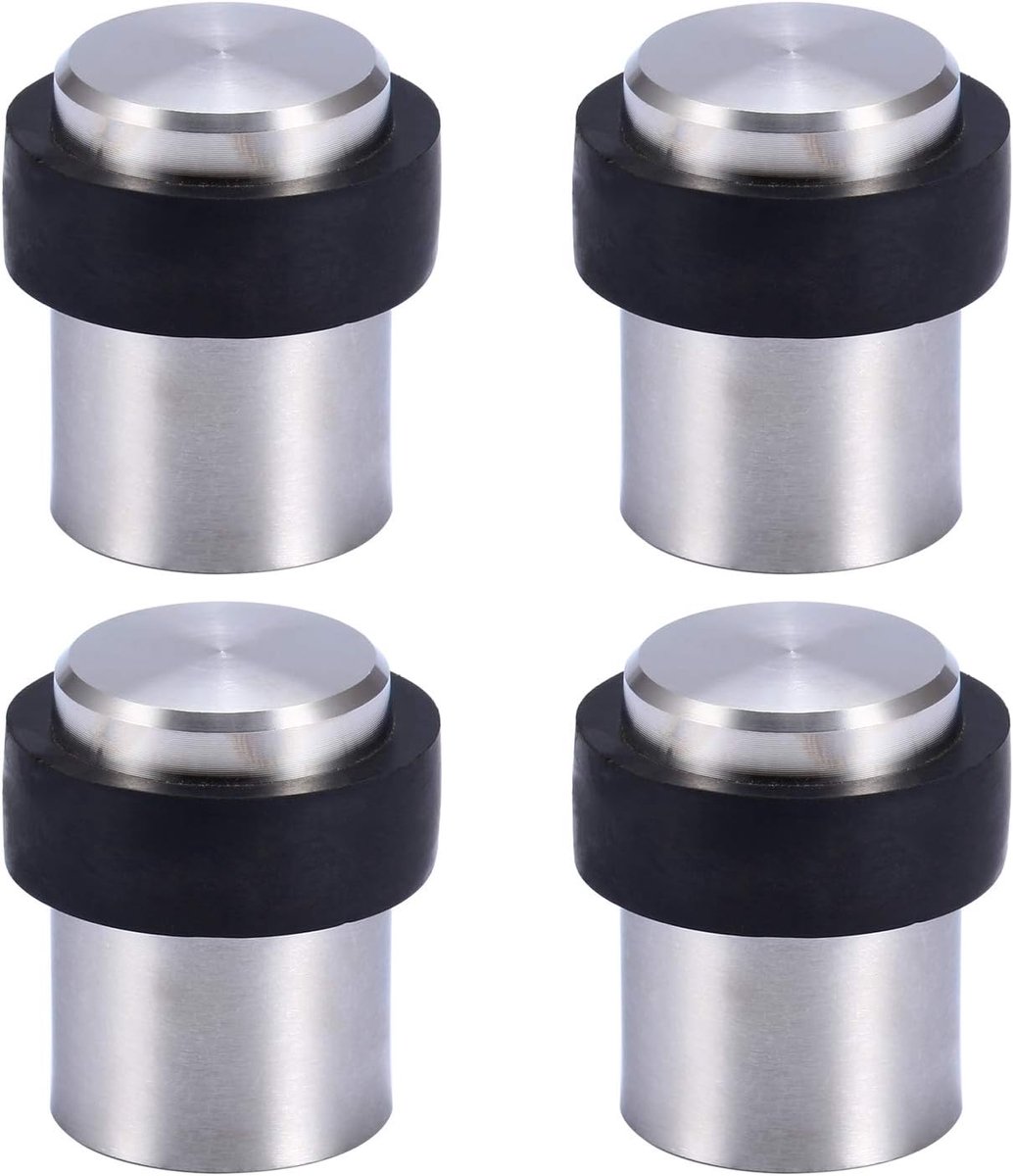 4 stks 1,8 inch gemonteerde deurstopper roestvrij staal