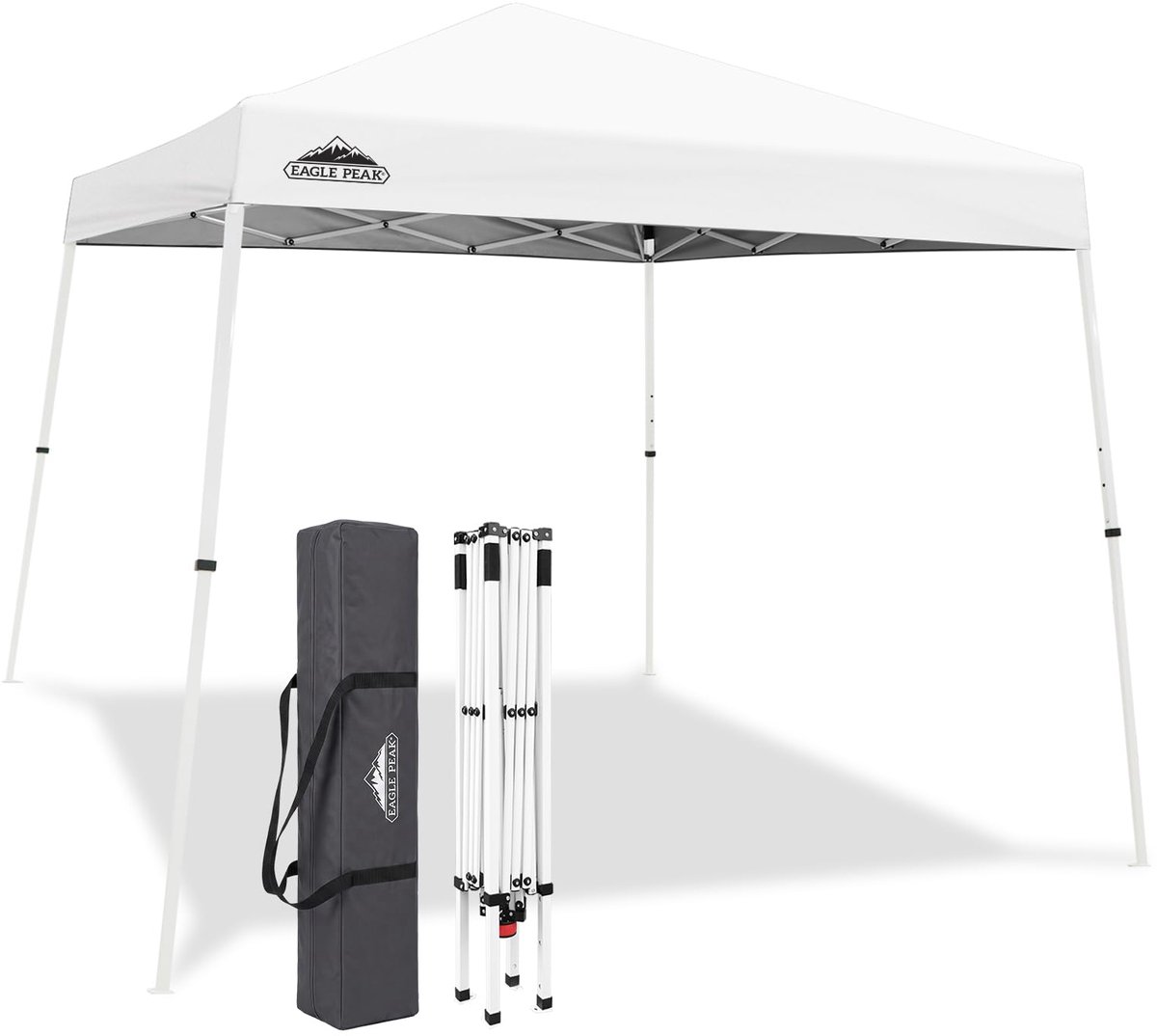 Pop-up luifel tent 3 m x 3 m - witte schuilplaats - gemakkelijk opzetten - ideaal voor buitenactiviteiten - SnelShoppen