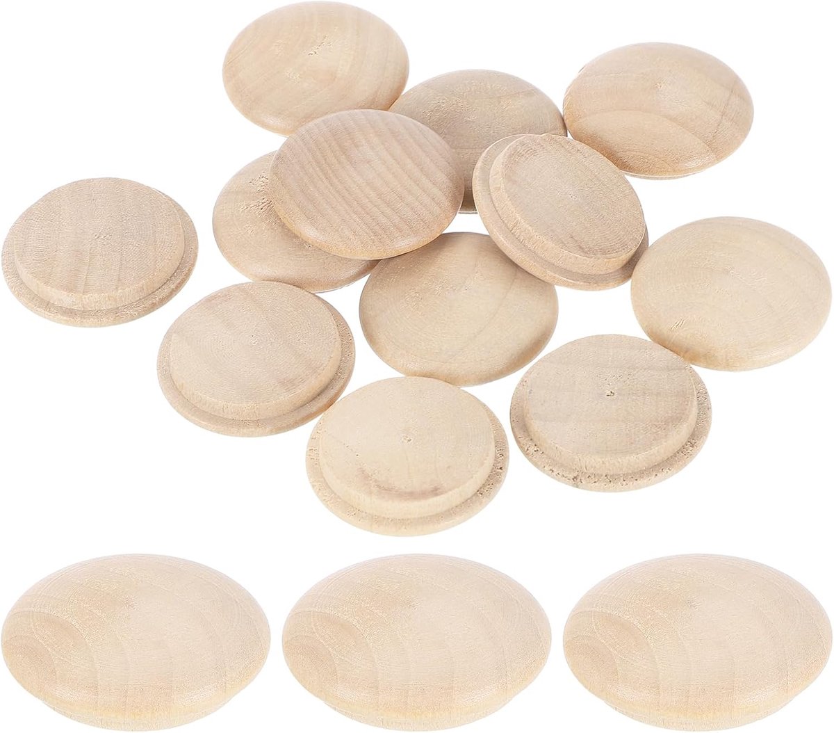 12 stuks houten knopstekkers, 25 mm, hardhouten schroefgat, stekker, houten knopen, houten stekers voor meubels, houtbewerking, handwerk, decoratie (30 mm x 25 mm)