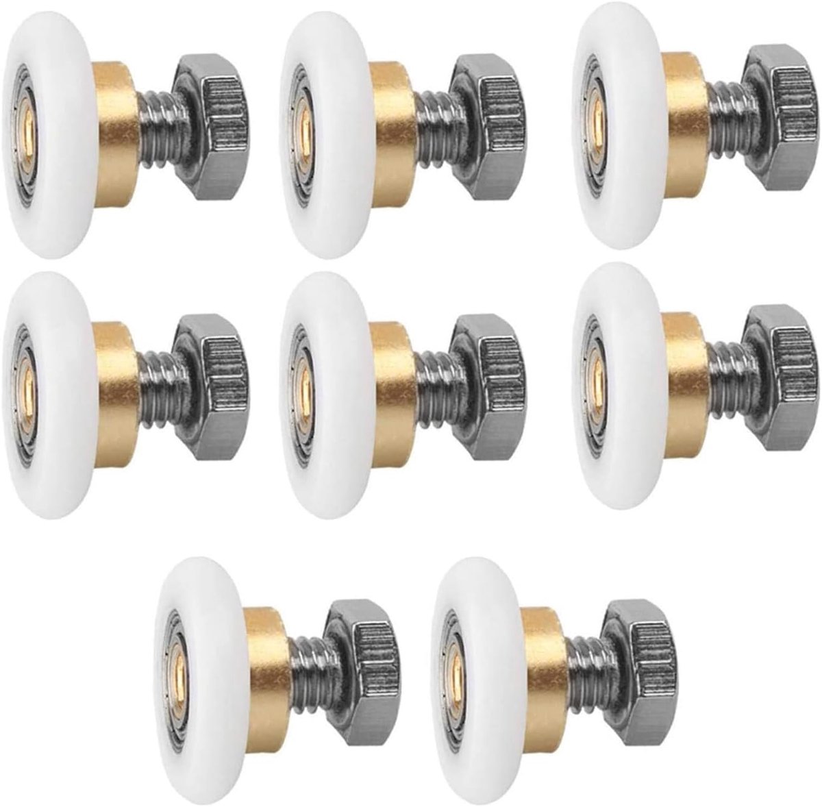 Riemschijven, lopers, 23 mm reserveonderdelen, douchecabines, douchedeur, douchecabine, schuifdeurwieltjes, voor douchecabinedeur met schroef (23 mm)