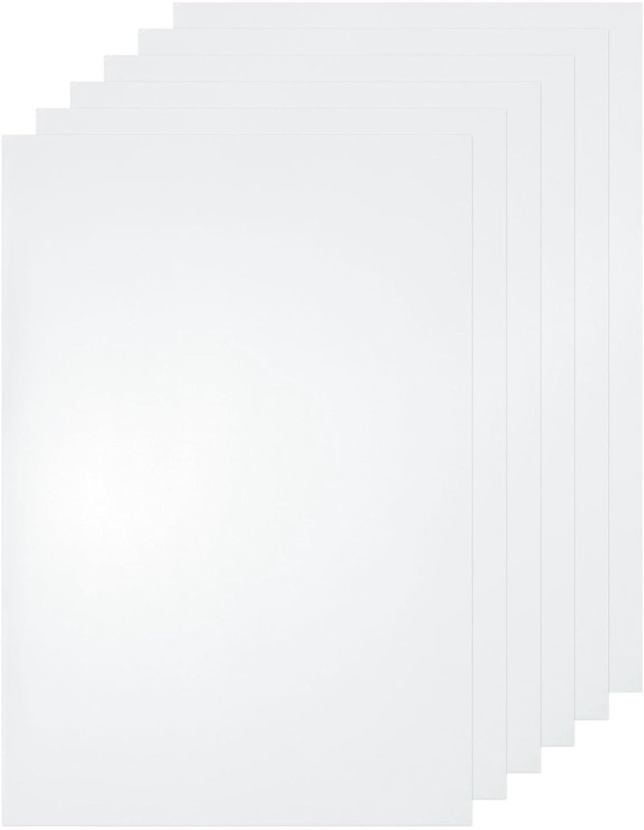 6 stuks heldere kunststof platen, 30 x 20 x 2 cm, transparante flexibele pvc-platen met beschermend papier voor borden, doe-het-zelf displayprojecten, ambachtelijke fotolijst, schilderen