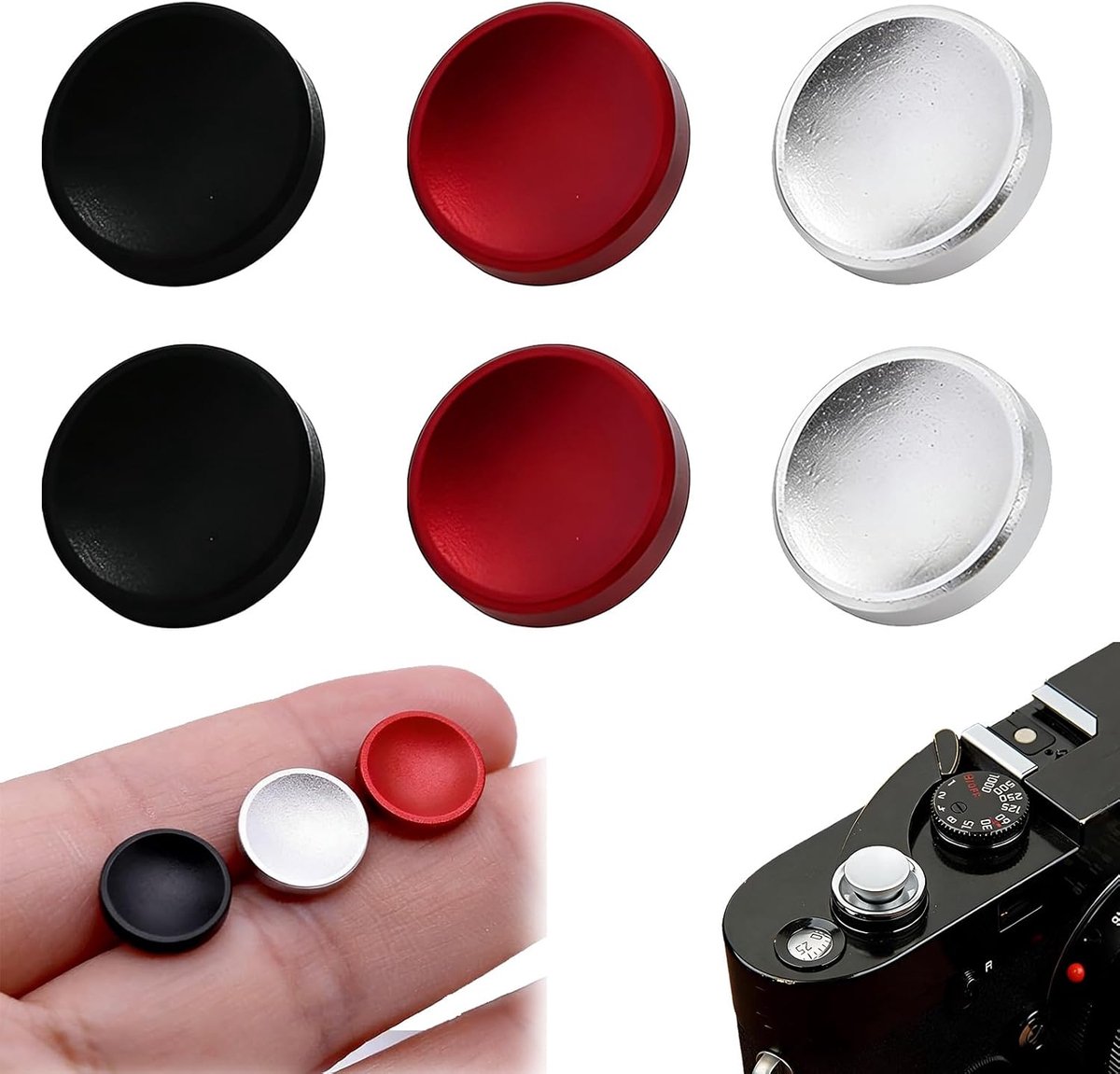 Camera knoppen 11mm - Metaal - Inward design - Verbeterde grip en comfort - SnelShoppen