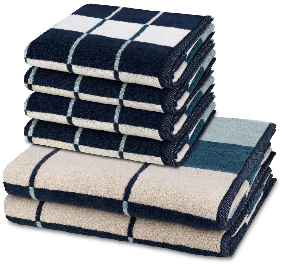 Ross Sonstiges 4 X handdoek 2 X douchehanddoek - in set 6 pack Three Stars