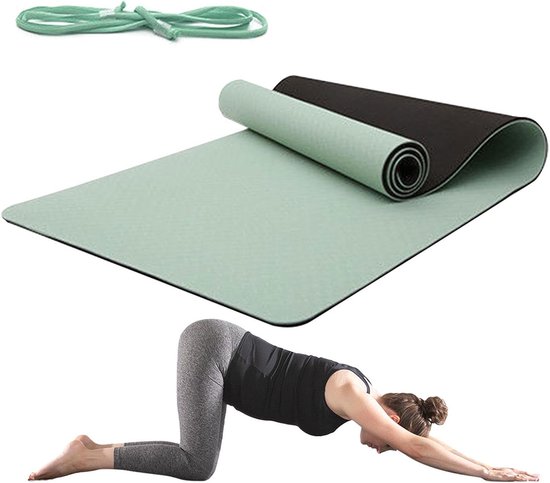 Antislip Yogamat - Pilates Mat - Thuis Sporten - Dikke Kussens - 183x61cm - Niet gespecificeerd — afbeelding 5