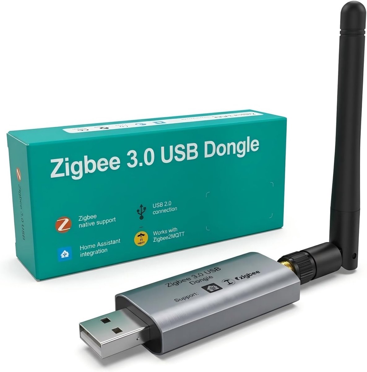 Zigbee 3.0 USB dongle - EFR32MG21 chip - SMA externe antenne - Plug & Play voor slimme woningen - SnelShoppen