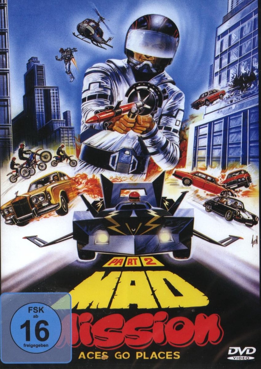Filmposter Mad Mission Part 2 - Duitse uitgave - Actiekomedie - Geniet van hilariteit - ShopVlot