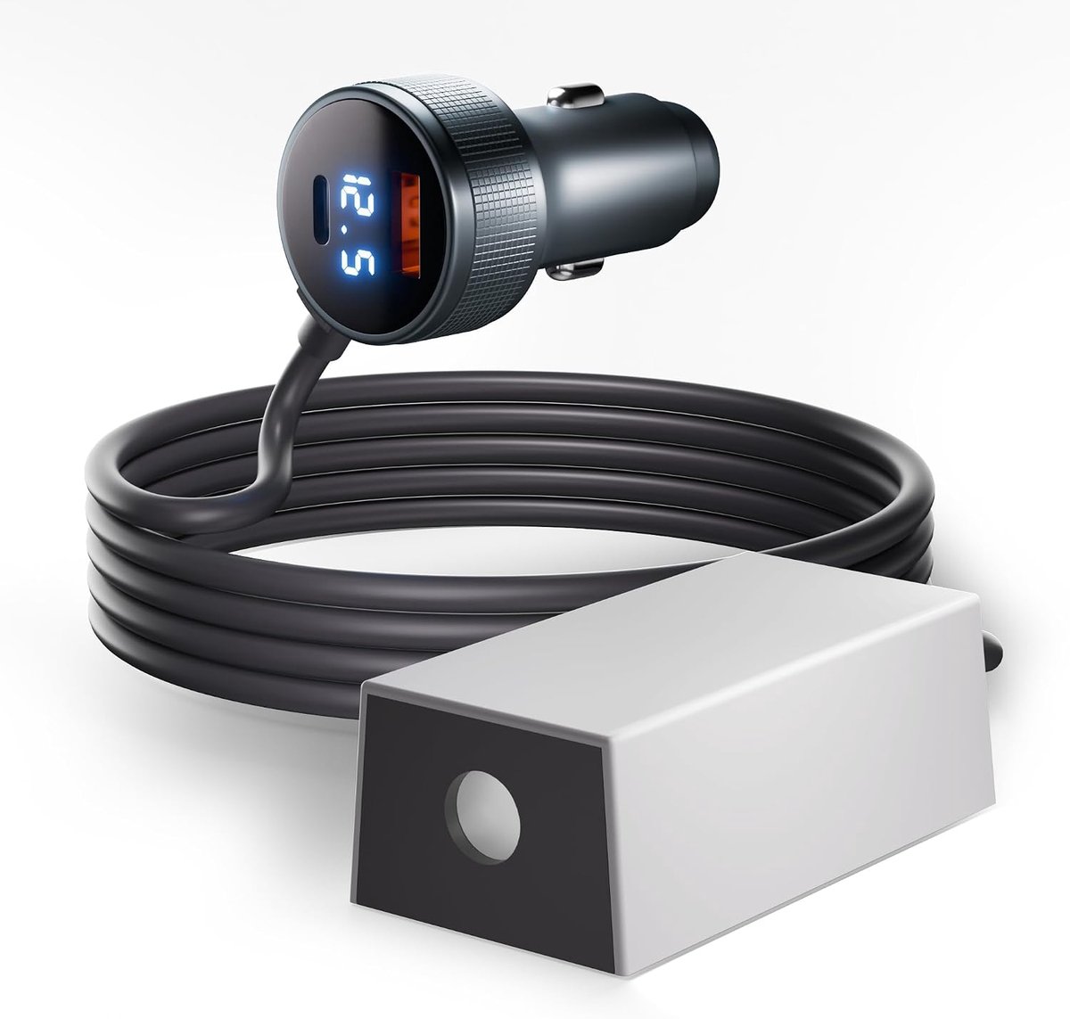 Autoadapter voor Starlink Mini - 12 V-24 V naar 30 V - USB A QC 3.0 en Type C PD 45 W - ideaal voor onderweg - ShopVlot