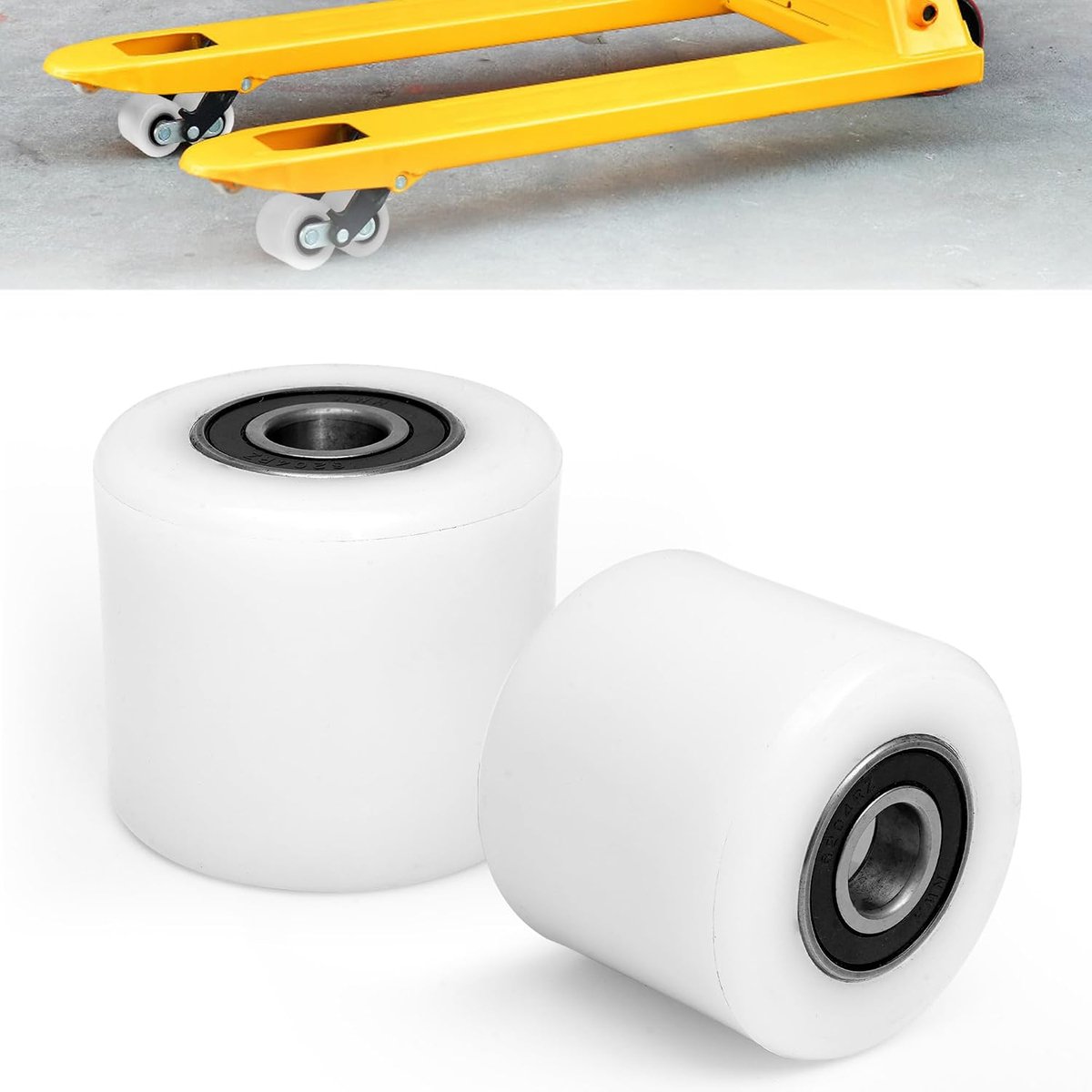 Lifting wielen 80x70mm - nylon met kogellagers - robuust en duurzaam - perfect voor hefwerkzaamheden - ShopVlot