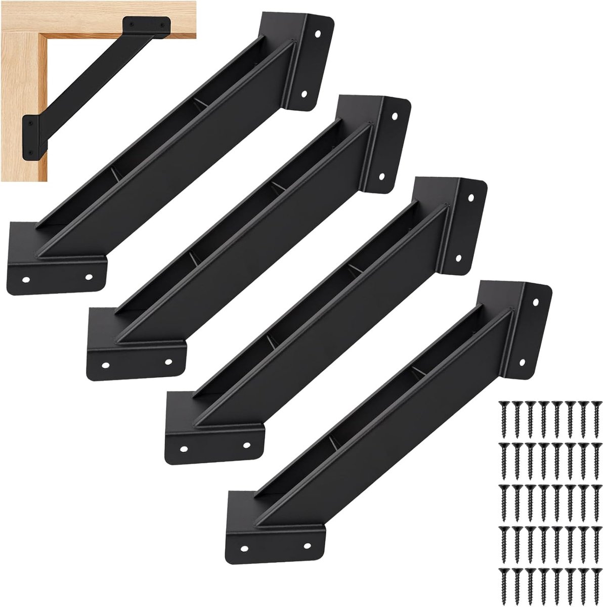 Hoekhouder 45 graden - stalen pergola connector - duurzame steun - ideaal voor houten constructies - ShopVlot