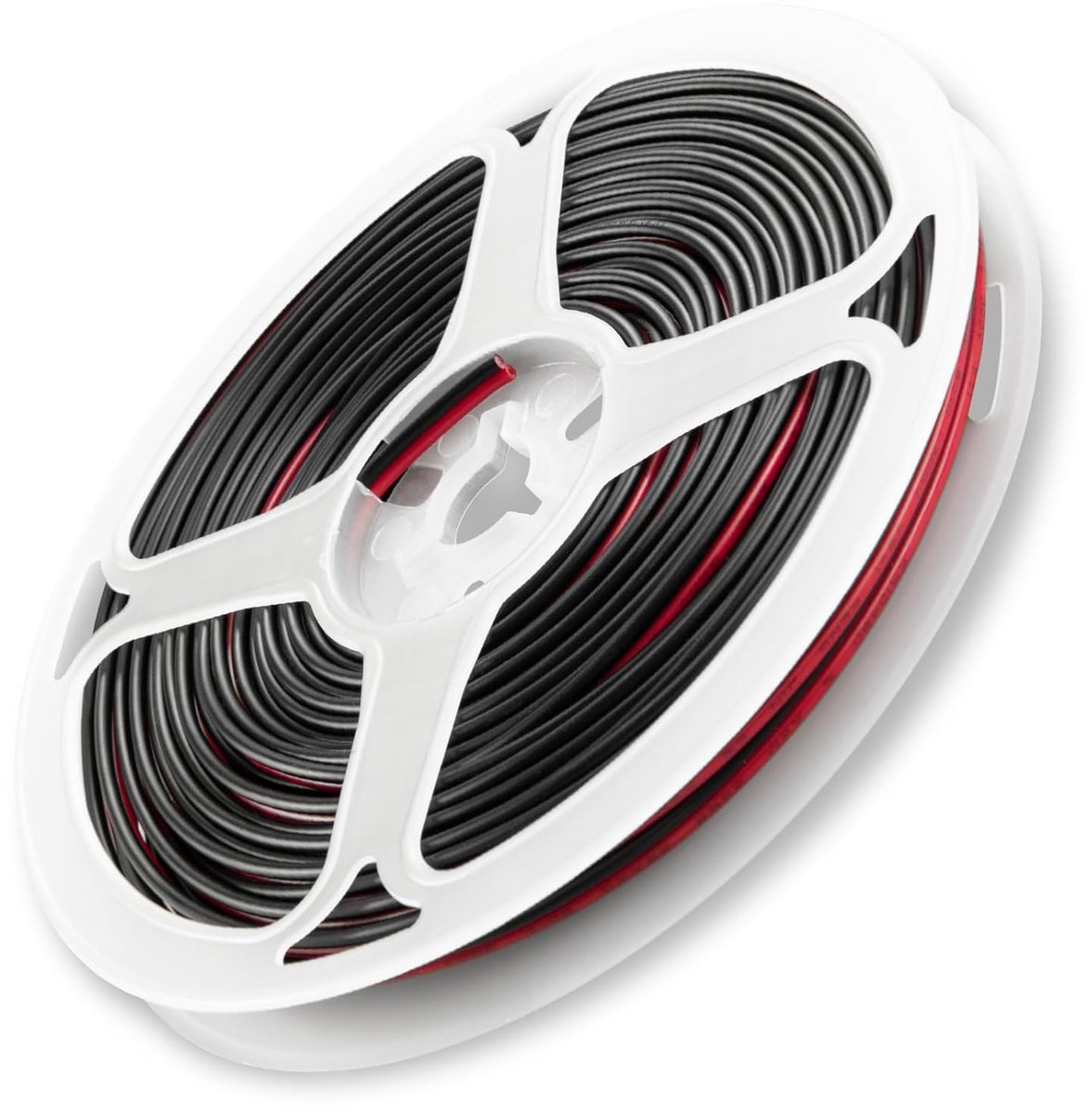 10 m draad kabel - 2 x 0.3 mm² - rood/zwart - ideaal voor LED-strips/lampen - ShopVlot