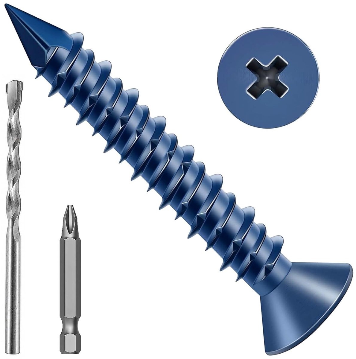 Beton Schroeven M6.5 x 45 - Gegalvaniseerd - Hoge belastbaarheid - Perfect voor metselwerk - ShopVlot