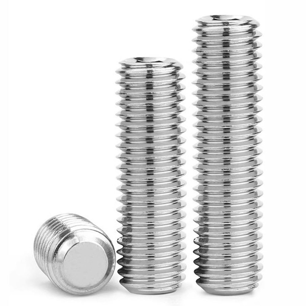 Binnenzeskantschroeven M5 x 20 mm - roestvrij staal 201 - volledige schroefdraad - ideaal voor mechanische toepassingen - ShopVlot