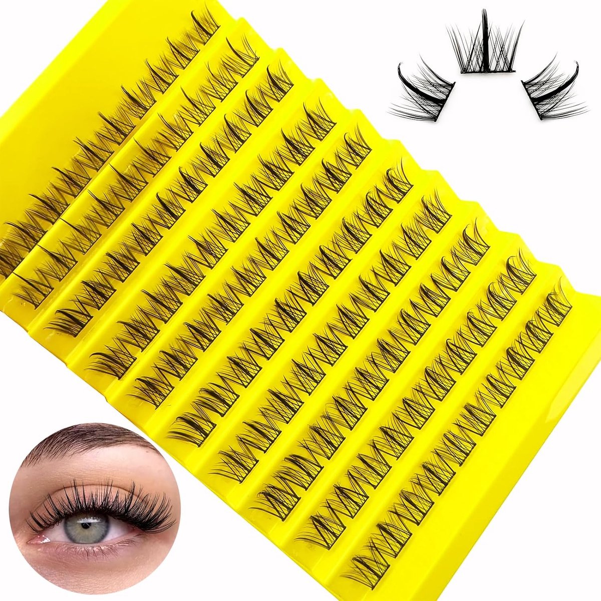 Individuele Wimperclusters 100 Stuks - C-Curl 11-13mm - DIY Wimperextensions - Salonkwaliteit voor thuis - ShopVlot