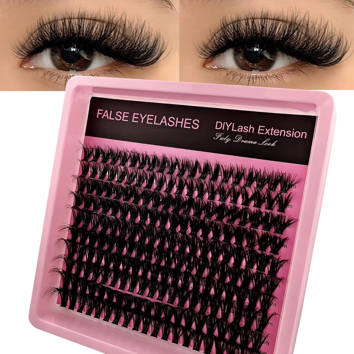 Wimperextensions 200 Stuks - Fluffy Cluster Wimpers - Dikte 8-16mm - Ideaal voor Thuisgebruik - ShopVlot