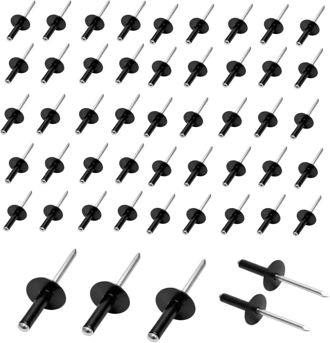 Blindklinknagels 4 x 20 mm - aluminium - koepelkop - voor stevige verbindingen - ShopVlot