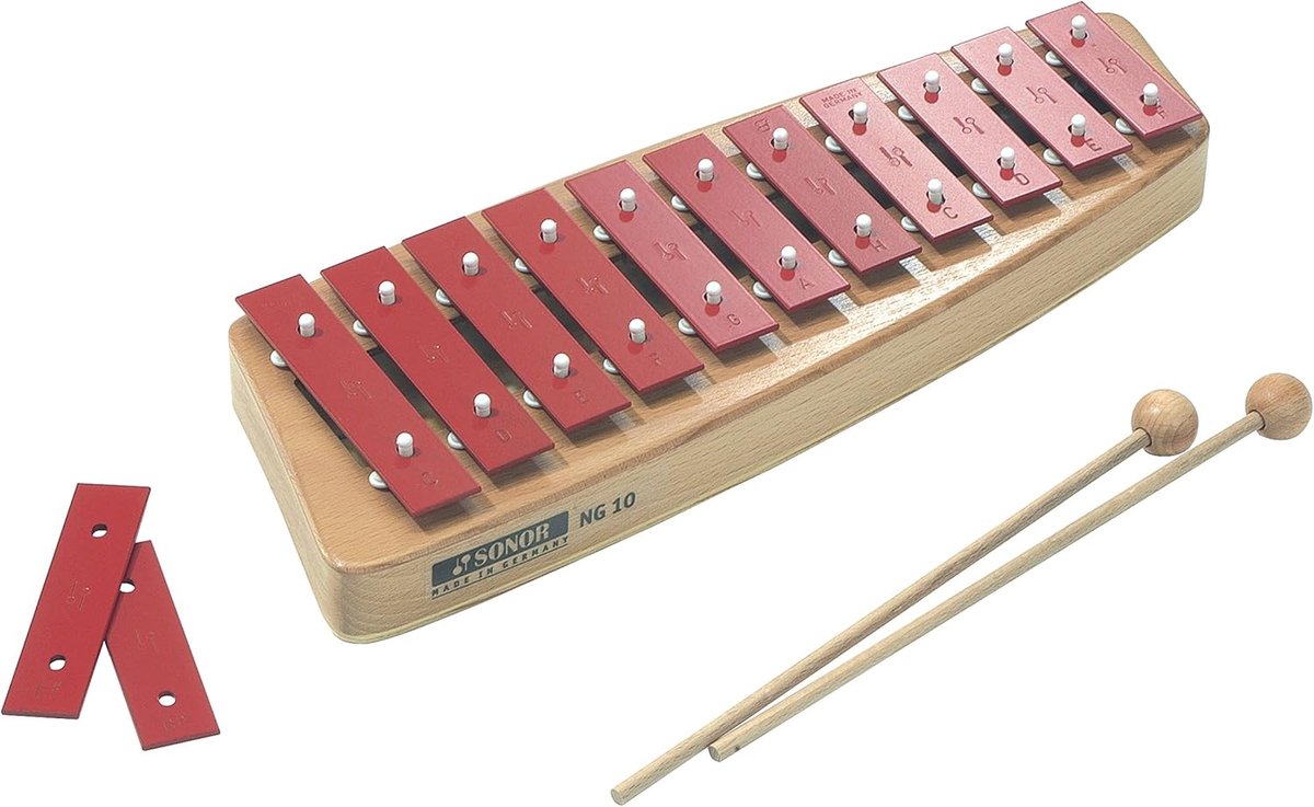 Soprano chimes 10 ton - Orff instrument - Percussiegeluid - Perfect voor muzieklessen - ShopVlot