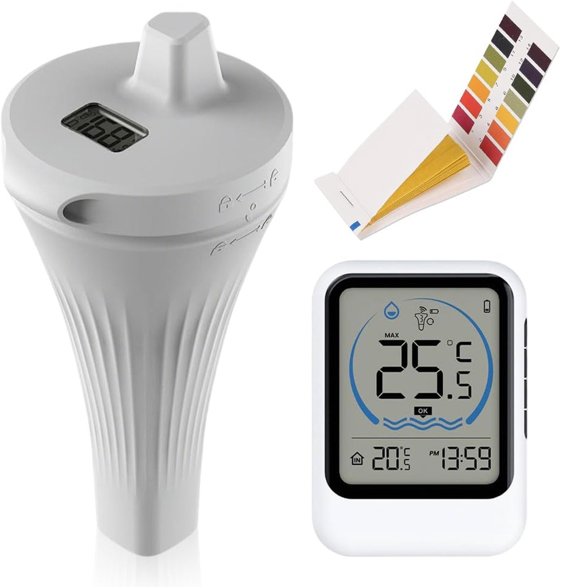 Draadloze zwembadthermometer - Digitale thermometer - Hoge nauwkeurigheid - Voor zwembad en vijver - ShopVlot