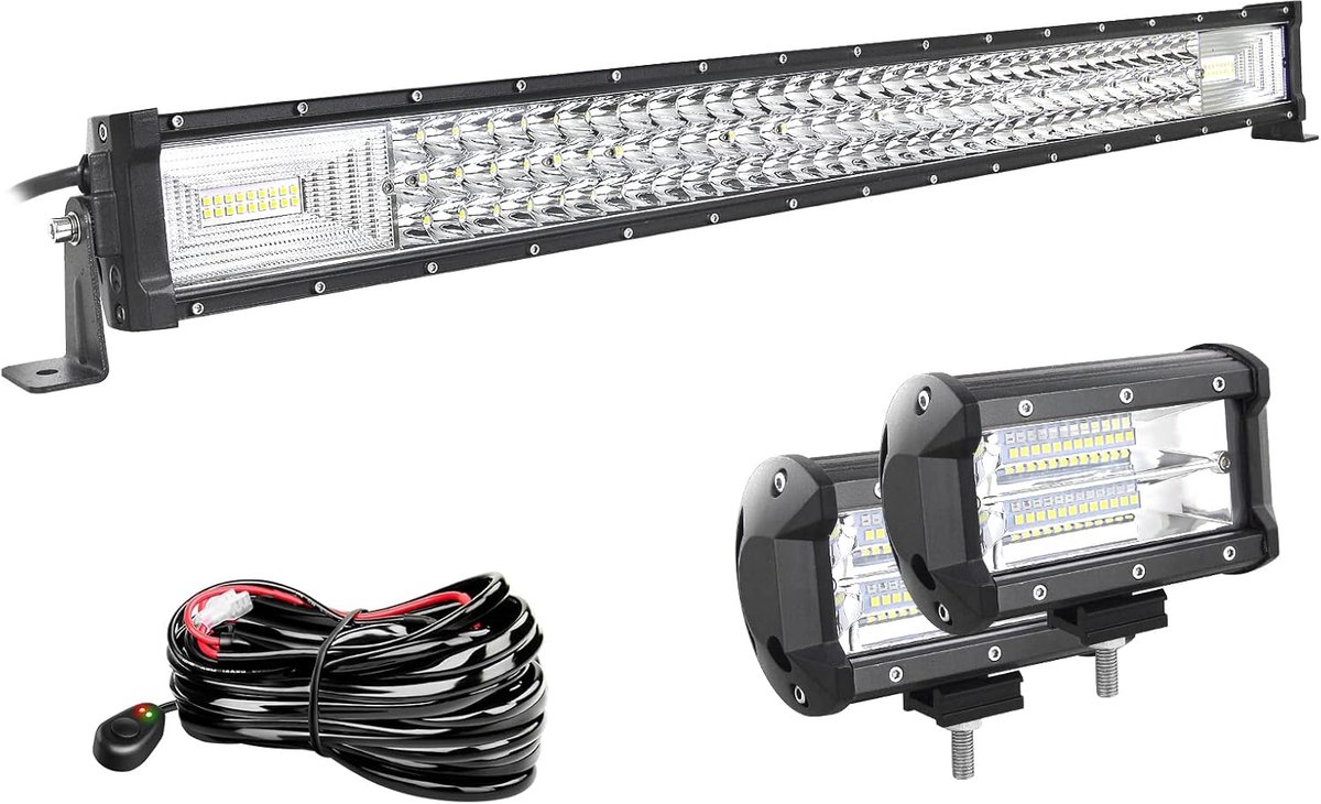 LED lichtbalk 32 inch 405W - inclusief 2x 5 inch 72W werkverlichting - waterbestendig IP67 - ShopVlot