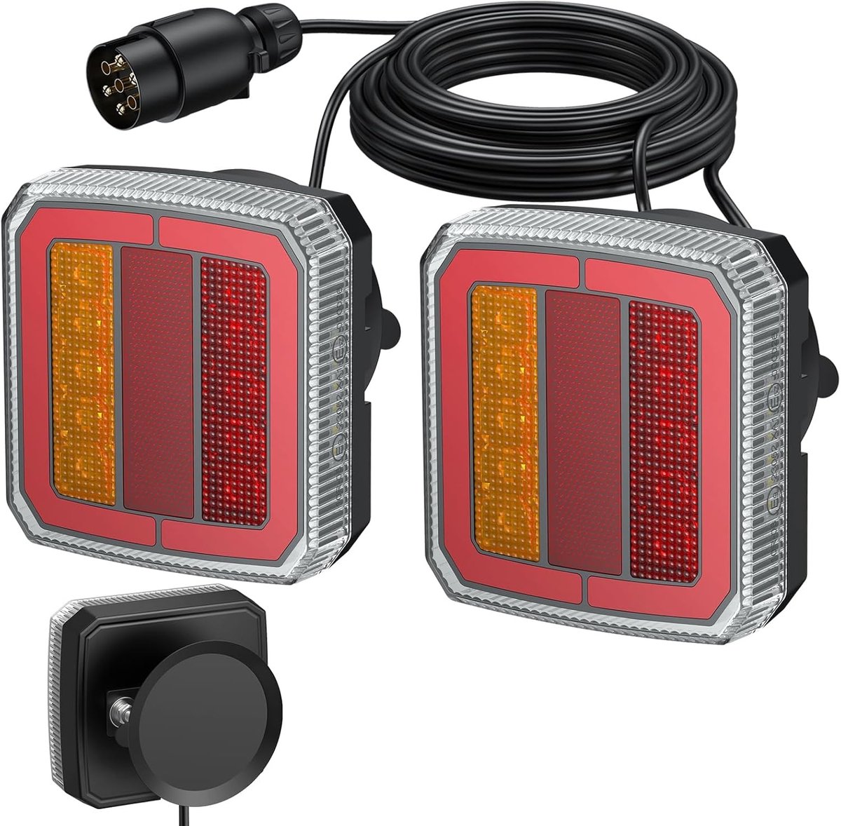 Achterlichten voor aanhangwagen - 40 LED's - 12-30V - IP65 waterdicht - Geschikt voor trailers en caravans - ShopVlot