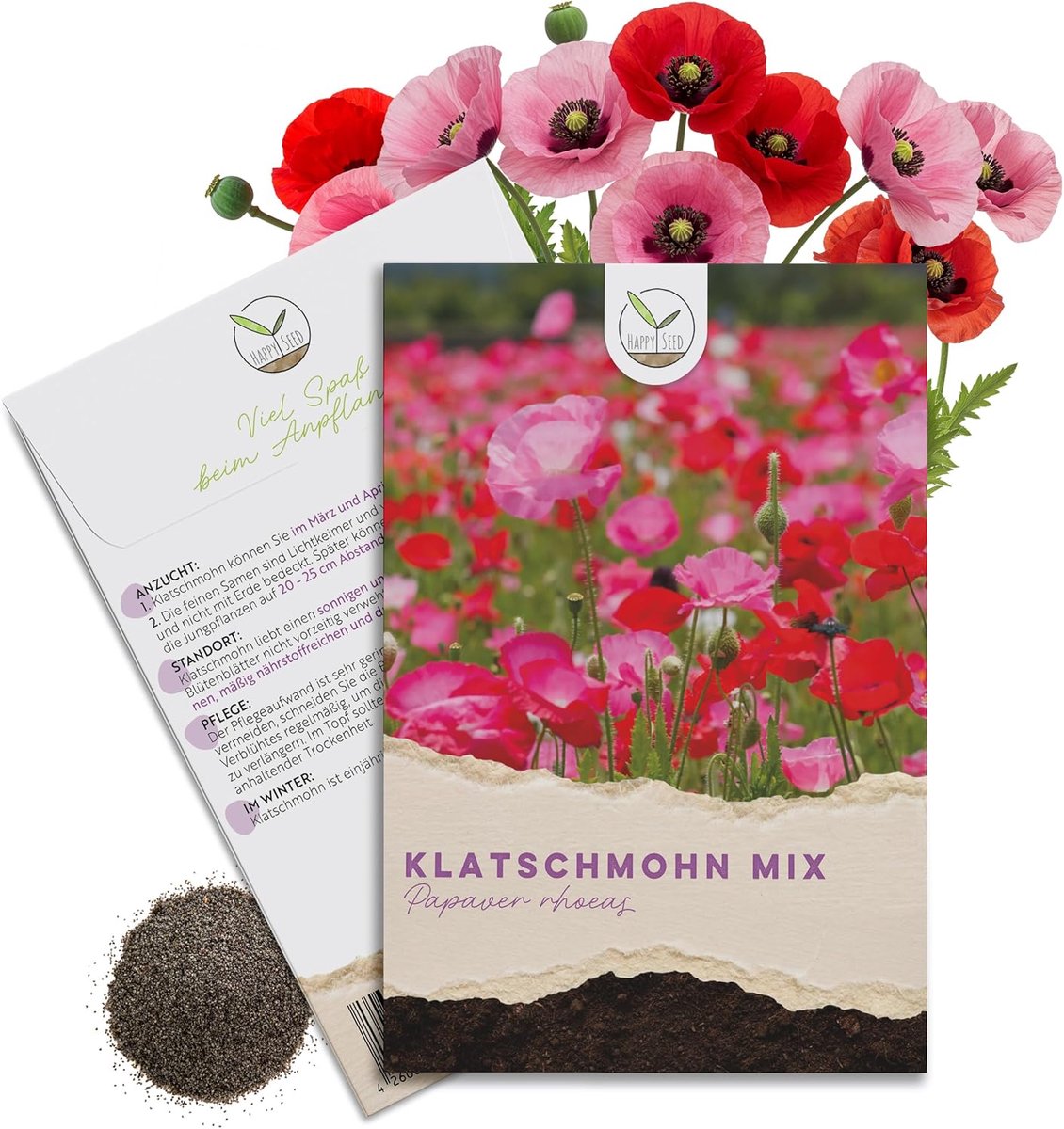 Zaden van de korenroos (Papaver rhoeas) - Prachtige bloeiende klaprozen - Langdurige bloeiperiode - ShopVlot