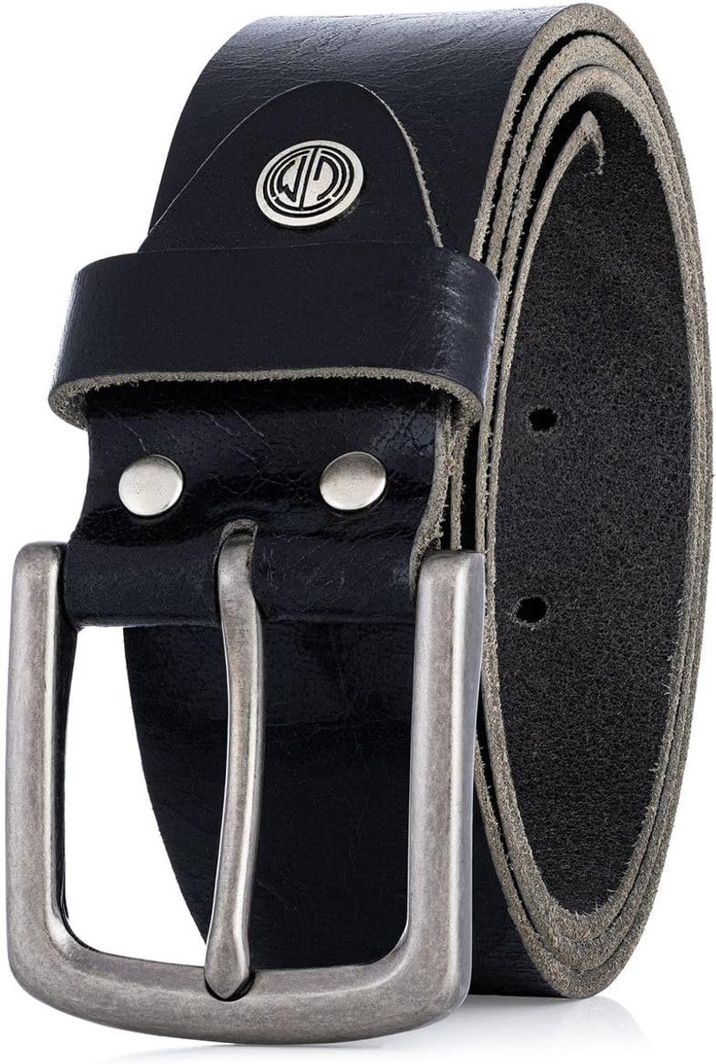 Belt 40 mm - buffelleer - zwart - stijlvol accessoire - SnelShoppen