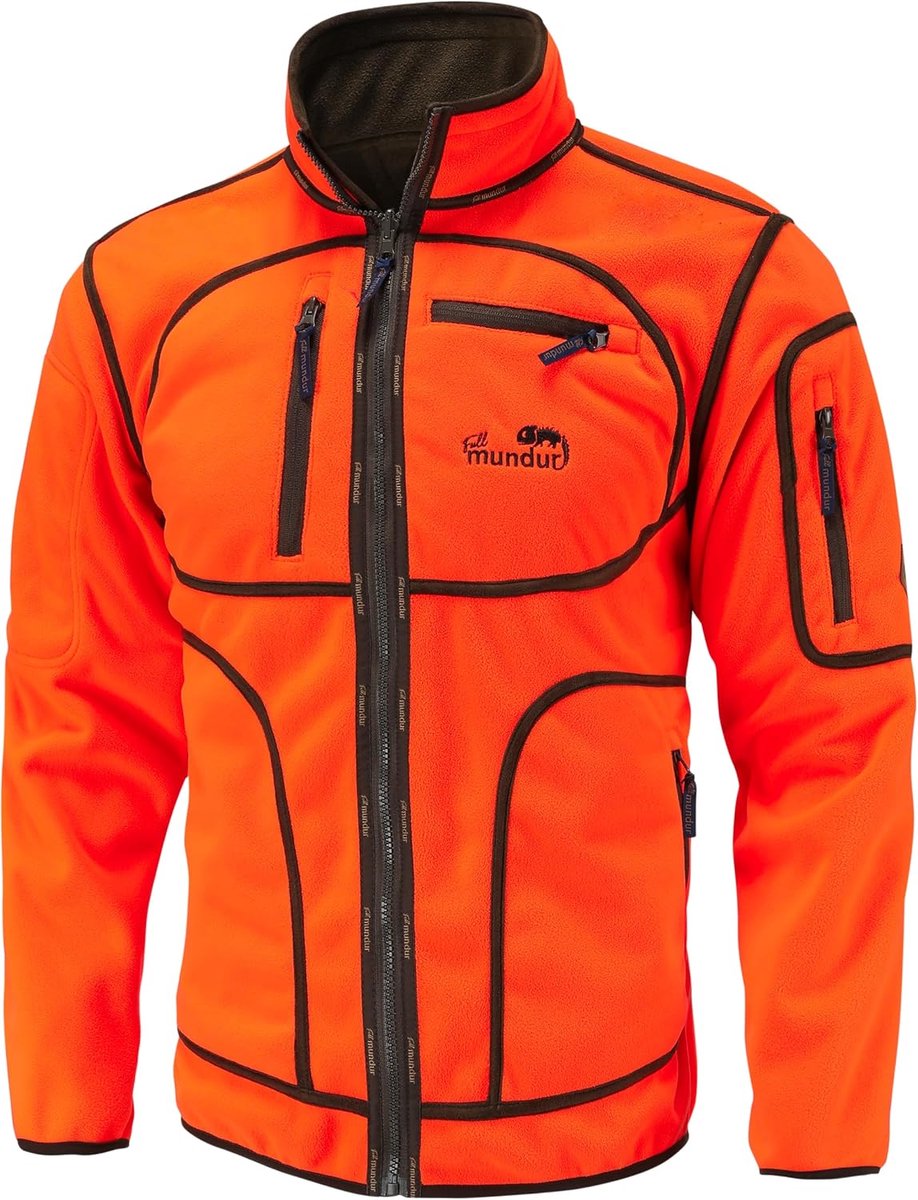 Jachtjack heren - omkeerbaar - digitaal groen en blaze camo oranje - winddicht en waterdicht - SnelShoppen