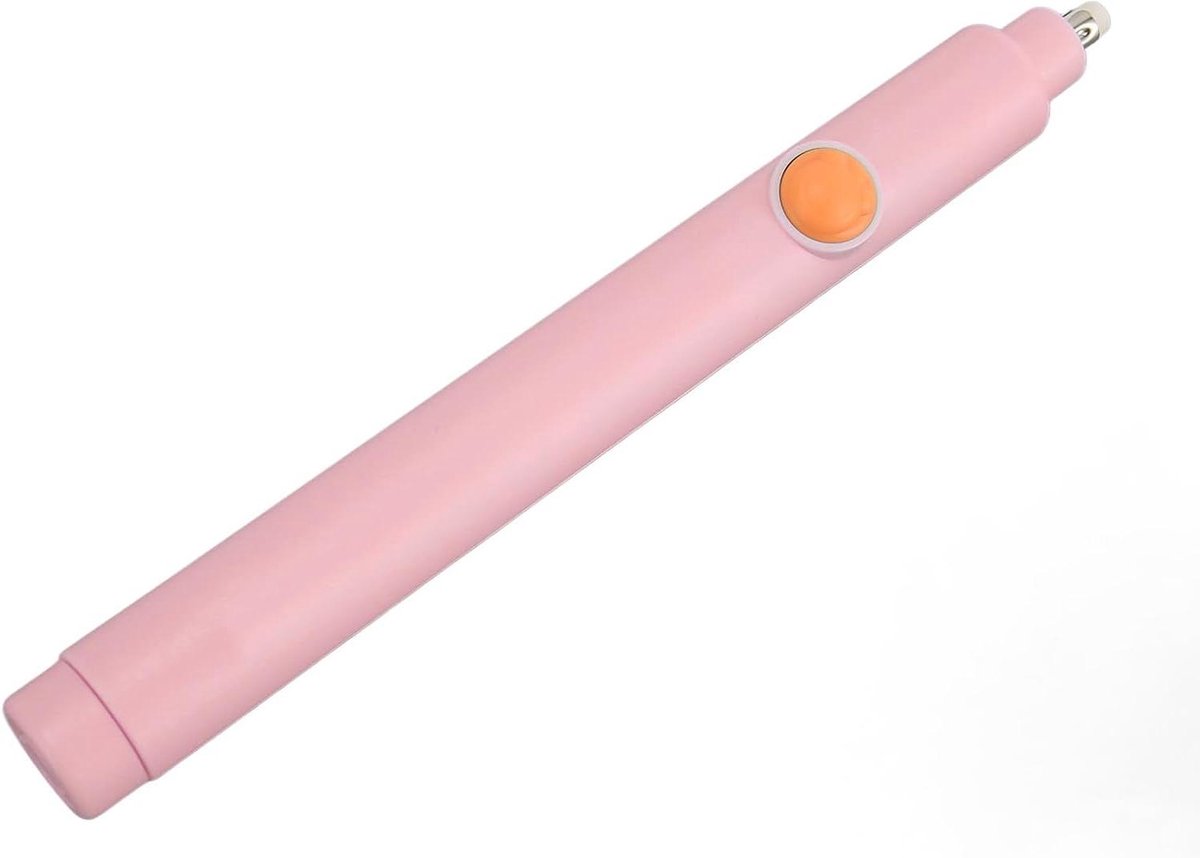 Elektrische Gum - Automatische Wisser - Nauwkeurig Tekenen - Sterke Motoroscillatie - 20 Navullingen - Roze