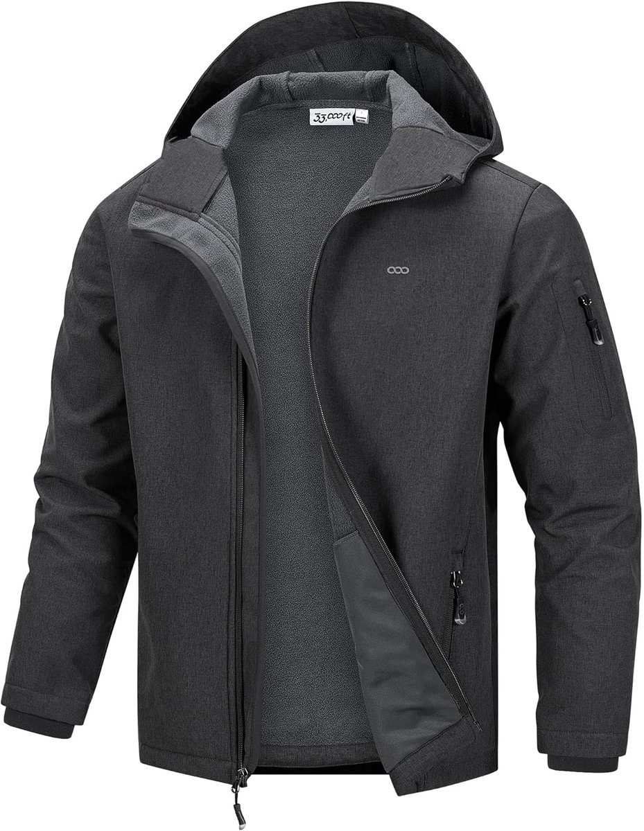 Heren waterproof softshell jack - ademend - winddicht - ideaal voor wandelen - SnelShoppen