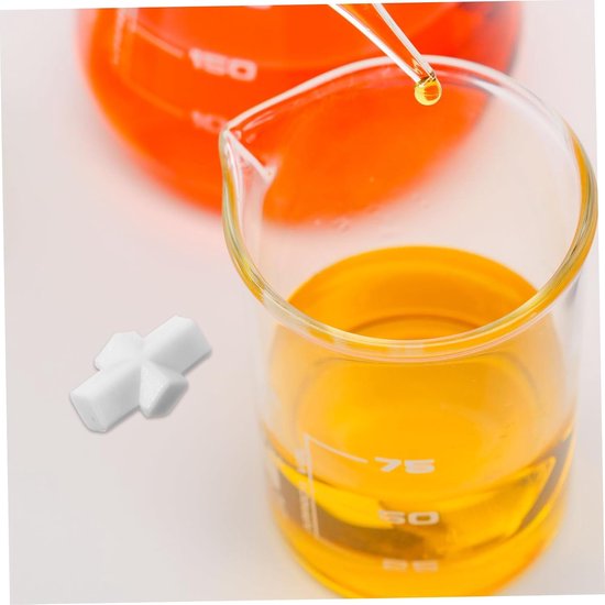 Magnetische Roerstaaf - Roerstaafje Mixer - Vloeistoffen Mengen - Gladde Rotatie - 2.5 x 1.5 x 1 cm - Wit — afbeelding 2