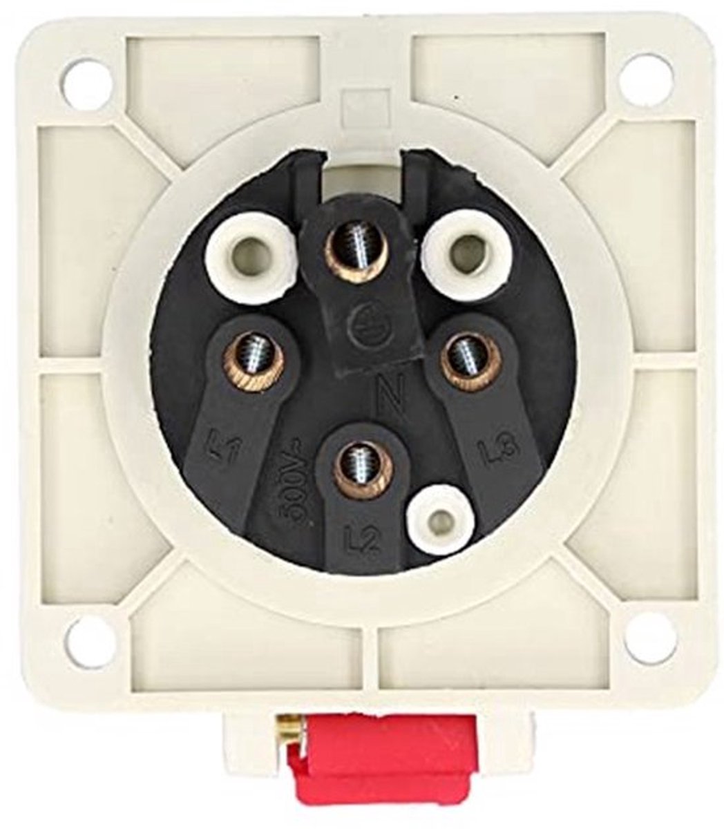 4-Pins 3-Fase Plug 380V-415V 16A Waterdichte Flushmontage Socket