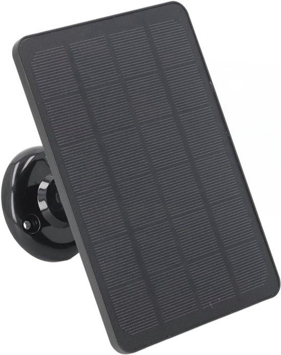 Zonnepaneeloplader 10W voor Arlo Pro 3/Pro 4/Arlo Pro 5S/Arlo Ultra/Ultra 2/Arlo Go 2 Floodlight-camera IP65 Waterdicht - Zwart