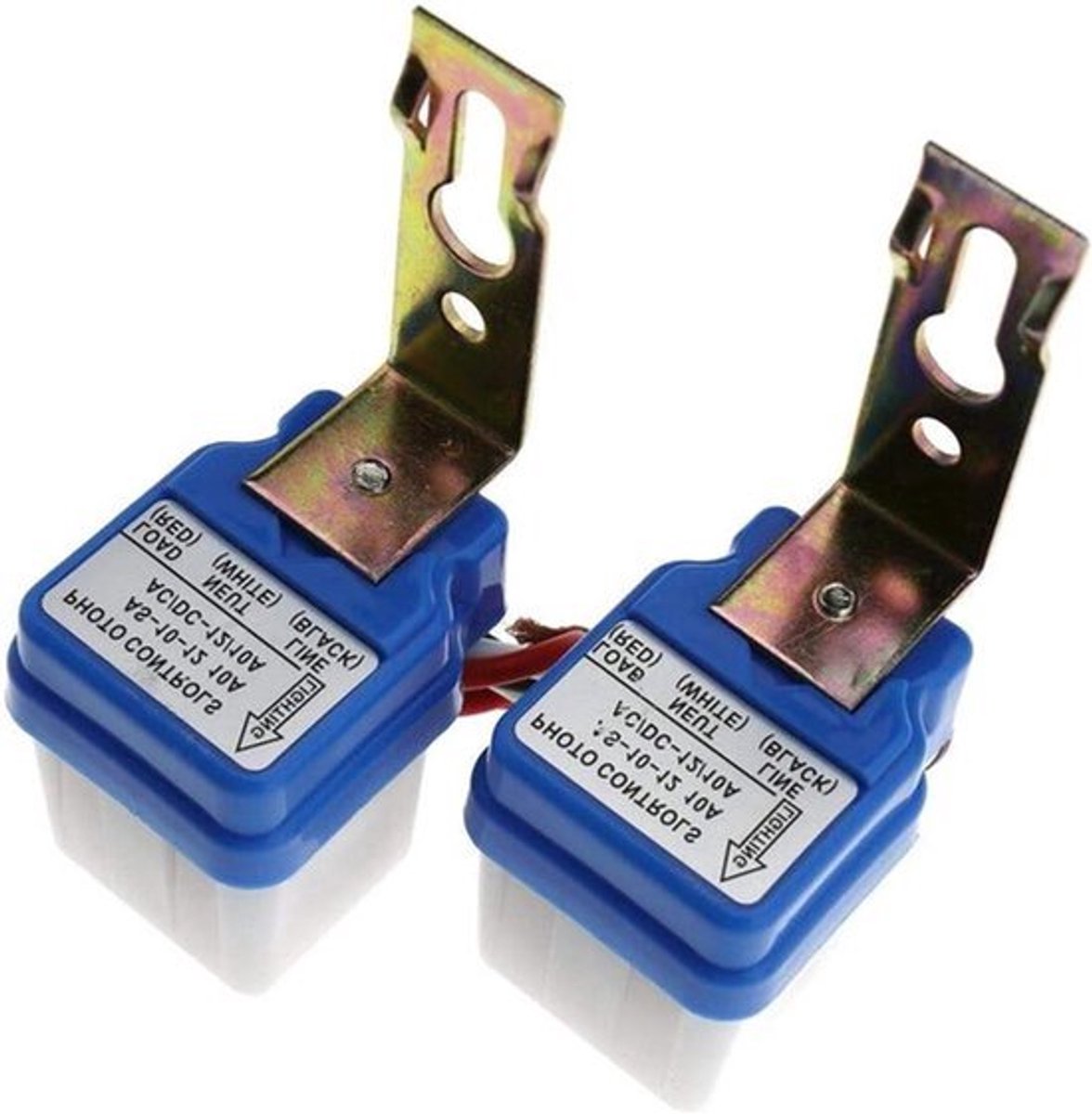 Mini schemerschakelaar 12V 10A met schemeringssensor - Set van 2