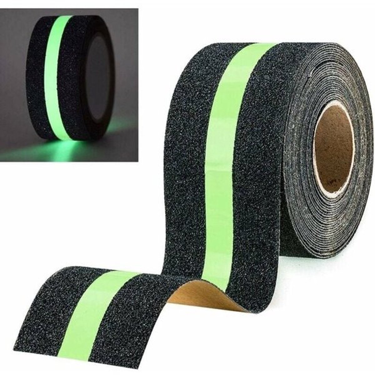 Antislip plakband - met lichtgevende film- 10 m x 5 cm -veiligheidstape voor trappen en ladders