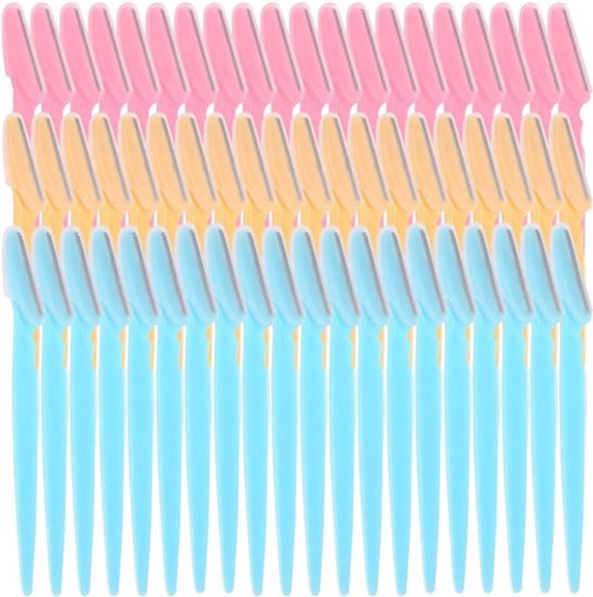 Veilige en Pijnvrije Ontharing met Wenkbrauwscheerapparaat - 60 Stuks Gezichtsscheerapparaten voor Vrouwen - Wenkbrauwtrimmer en Gezichtshaver voor Dames