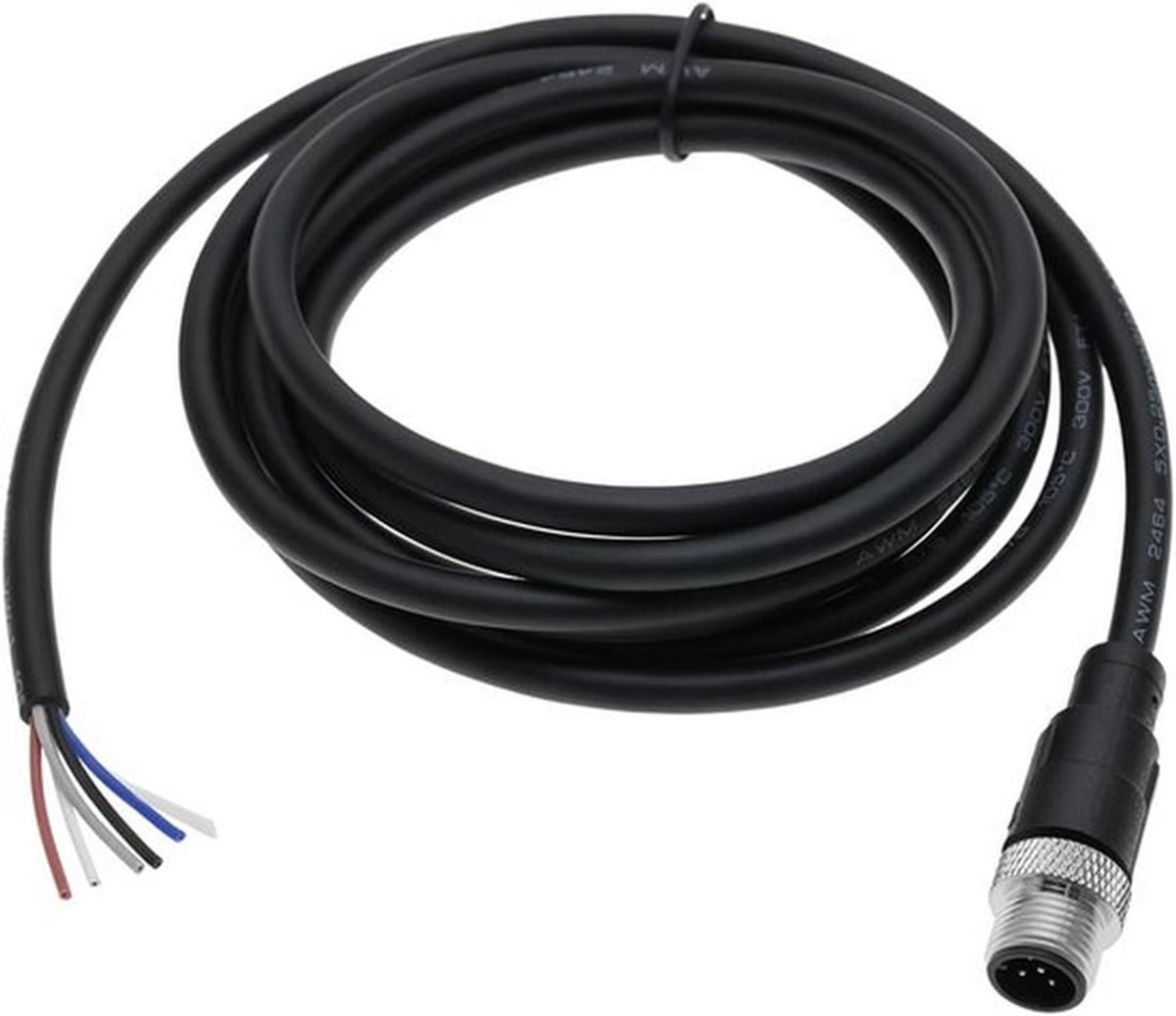 5 Pin M12 Sensor Connector Rechte Luchtvaartkabel Man naar Man Luchtvaartsocket Waterdichte Elektrische Kabel voor Industriële Automatisering Controle