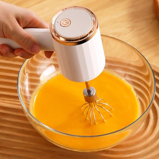 Elektrische Knoflookmolen - Uienhakker Keukenmachine - Snel Ingrediënten Hakken - USB Oplaadbaar - 95 x 20 x 95 cm - Wit — afbeelding 5