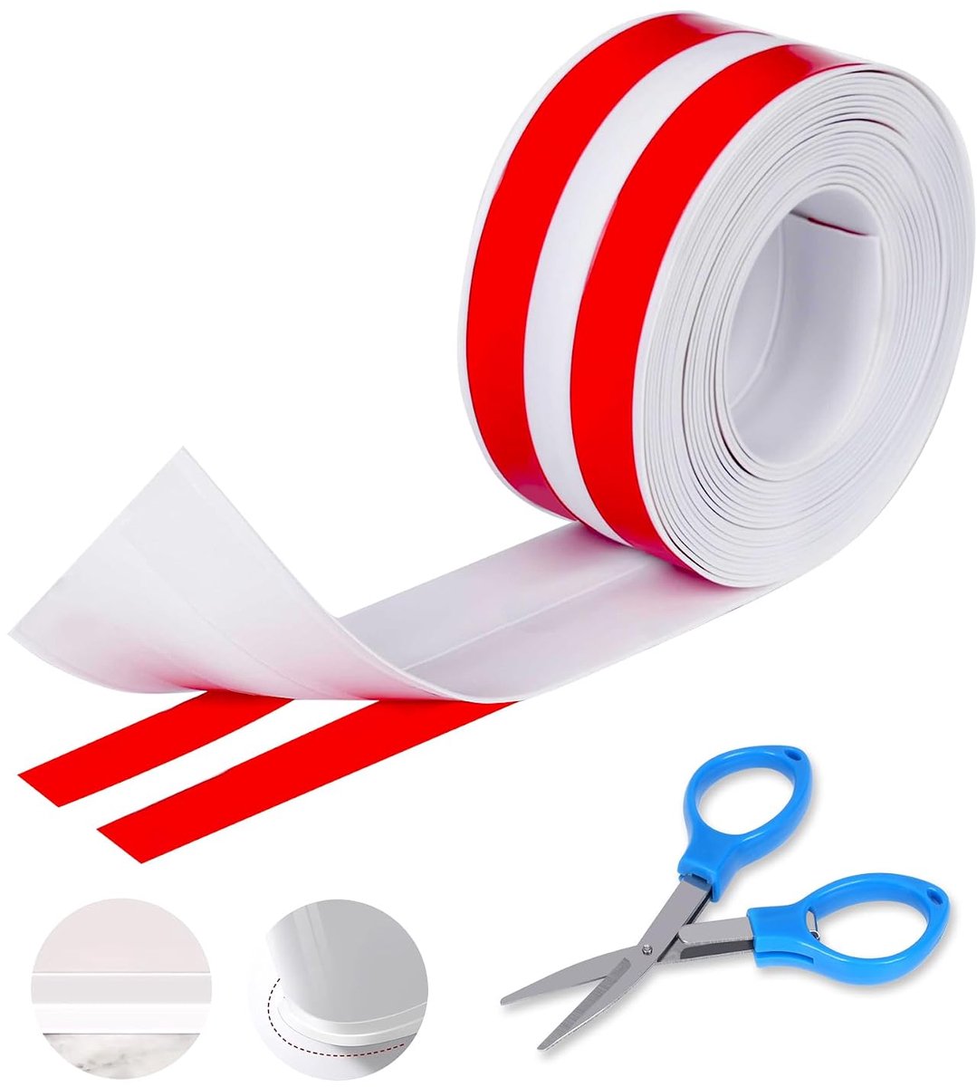 Sealing tape wit - PVC - waterdicht en schimmelbestendig - ideaal voor badkamer - ShopVlot
