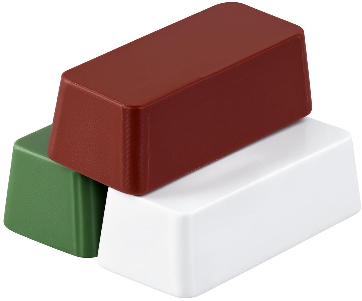 Polijstschijven 3X 112g - Bruin (Ruw), Wit (Medium) en Groen (Fijn) - Voor het polijsten van metalen - SnelShoppen