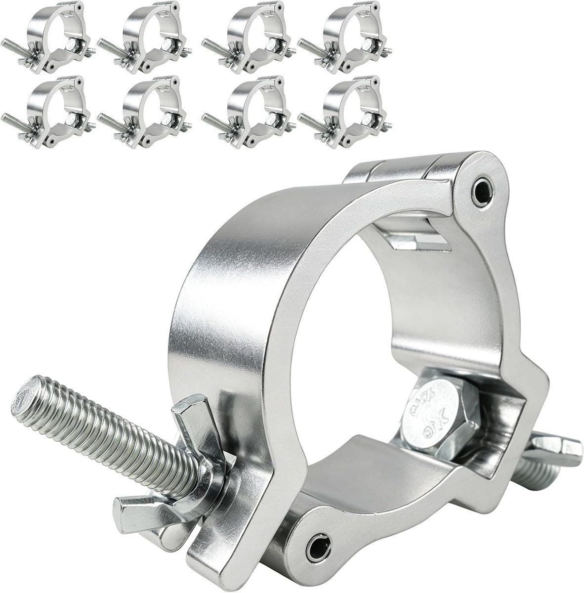 dwarsbalkklemmen 8 stuks - aluminium - 150 kg draagkracht - ideaal voor verlichtingssystemen - SnelShoppen