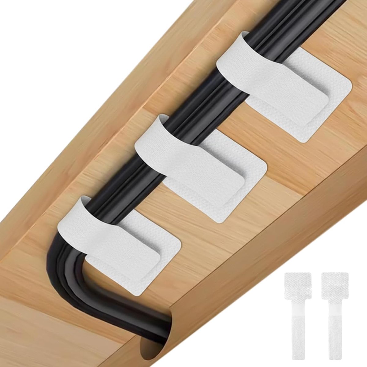 Kabelorganizer 60 stuks - herbruikbaar nylon - ultra-duurzaam - ideaal voor bureau-organisatie - SnelShoppen