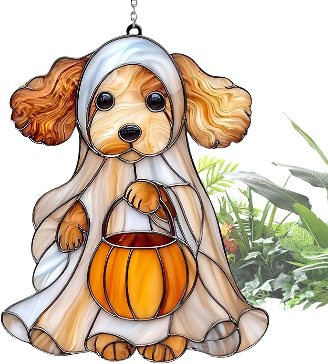 Zonnevanger Spookkat Lichtvanger Voor Raam | Halloween Decoratie, Sierlijk Wanddecoratie Hangertje Voor Tuin Slaapkamer Binnenhuis